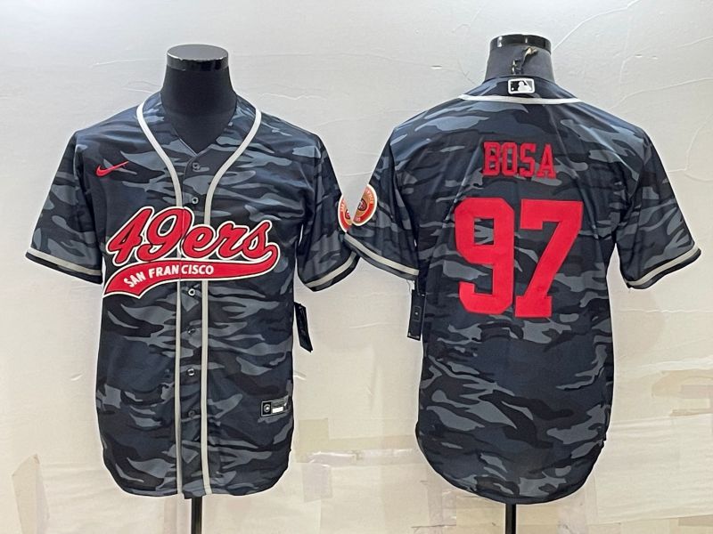 Men San Francisco 49ers #97 Bosa Camo 2022 Nike Co branded NFL Jersey